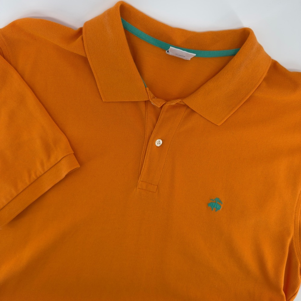 Brooks Brothers Performance Polo Shirt Mens XL Slim Fit Orange‎